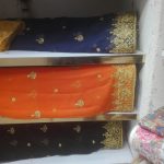 پارچه حریر گلدوزی شده با عرض150