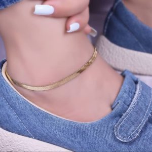 پابند ماری طلایی و نقره ای آویز دار